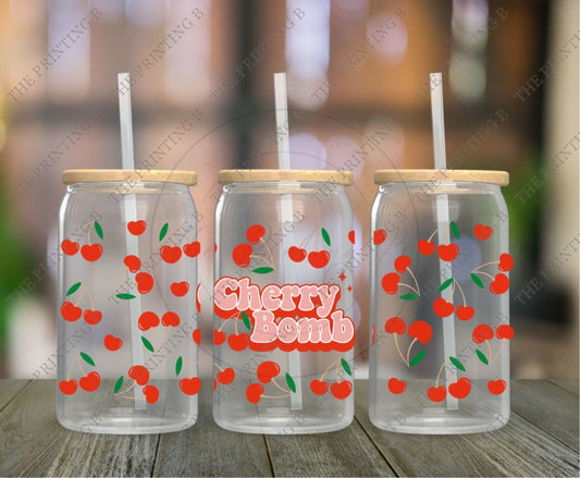 Cherry Bomb Uvdtf Glass Can Wrap - 100