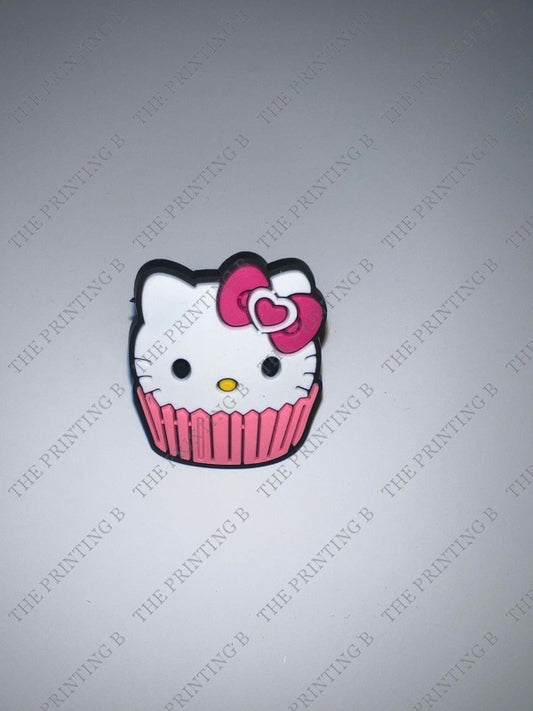 Cupcake Kitty Straw Topper