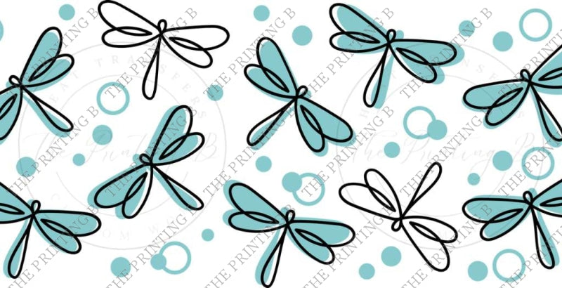 Dragonflies Uvdtf Glass Can Wrap