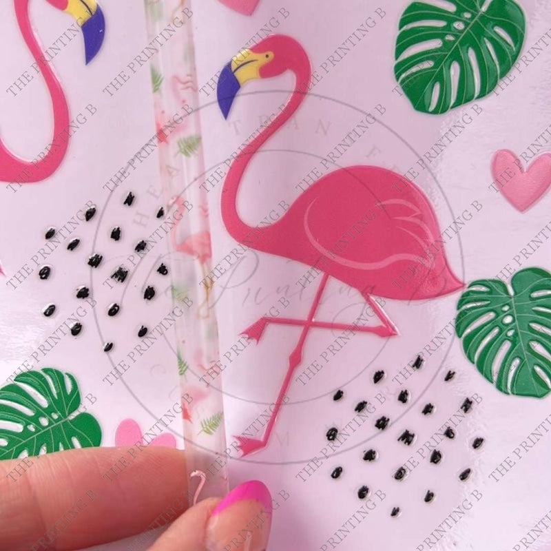 Flamingos Straw