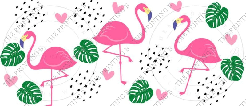 Flamingos Uvdtf Glass Can Wrap - 51
