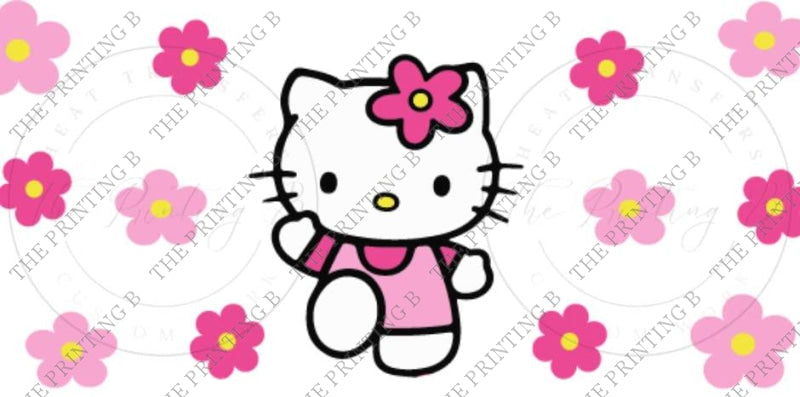 Pink Cat Uvdtf Glass Can Wrap - 33