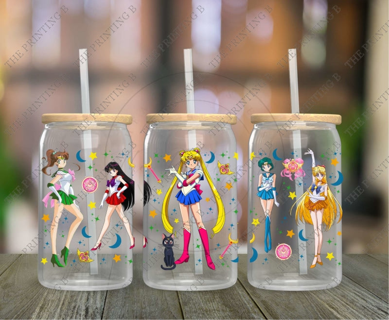 Super Girls Uvdtf Glass Can Wrap - 50